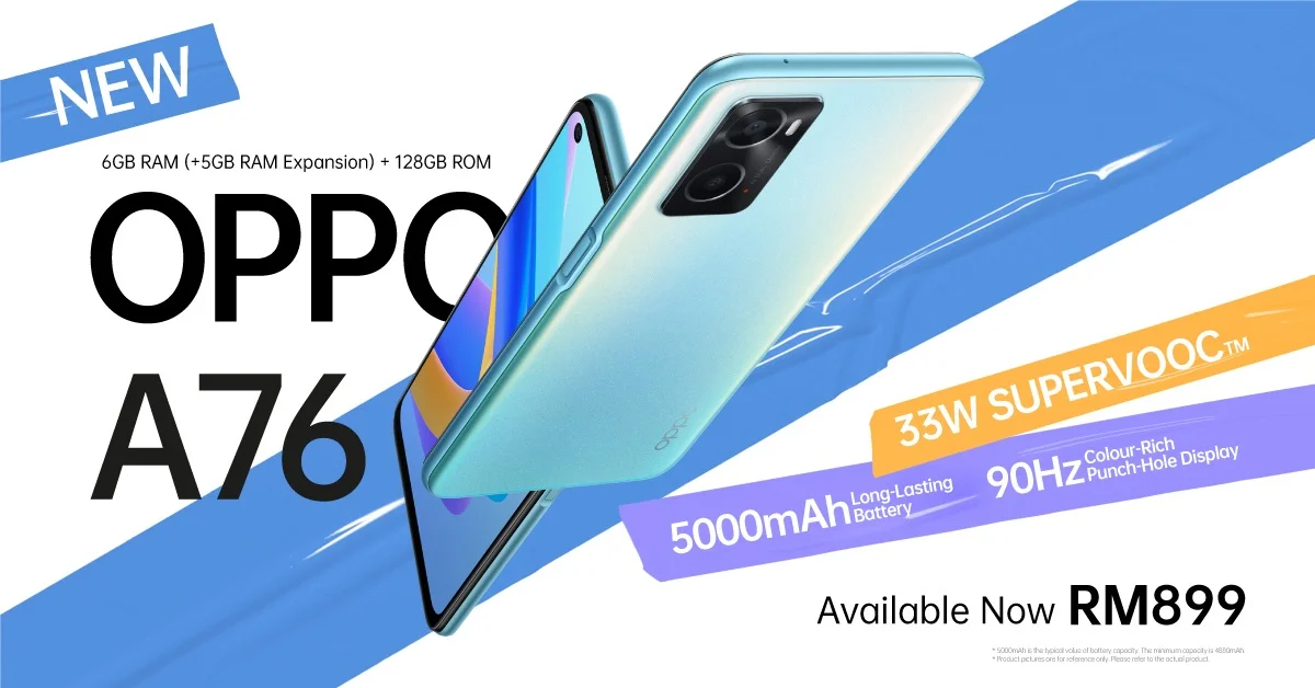 OPPO A76 Malaysia Launch Price