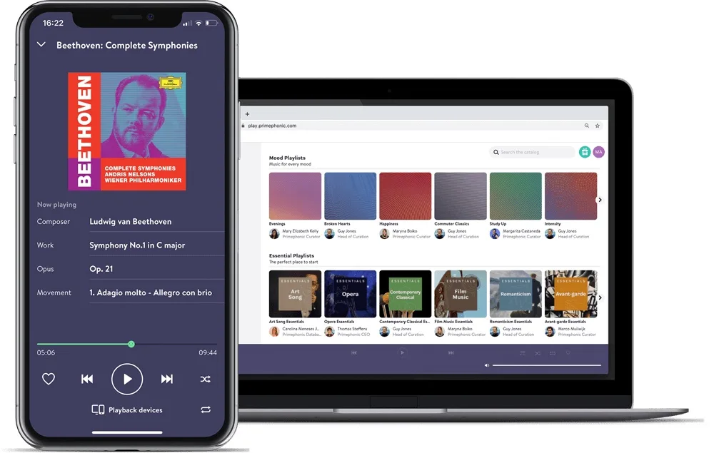 Primephonic classical music app apple