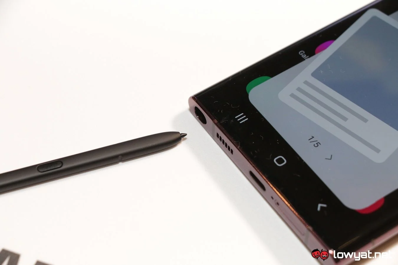 Samsung Galaxy S22 Ultra S Pen integration 1