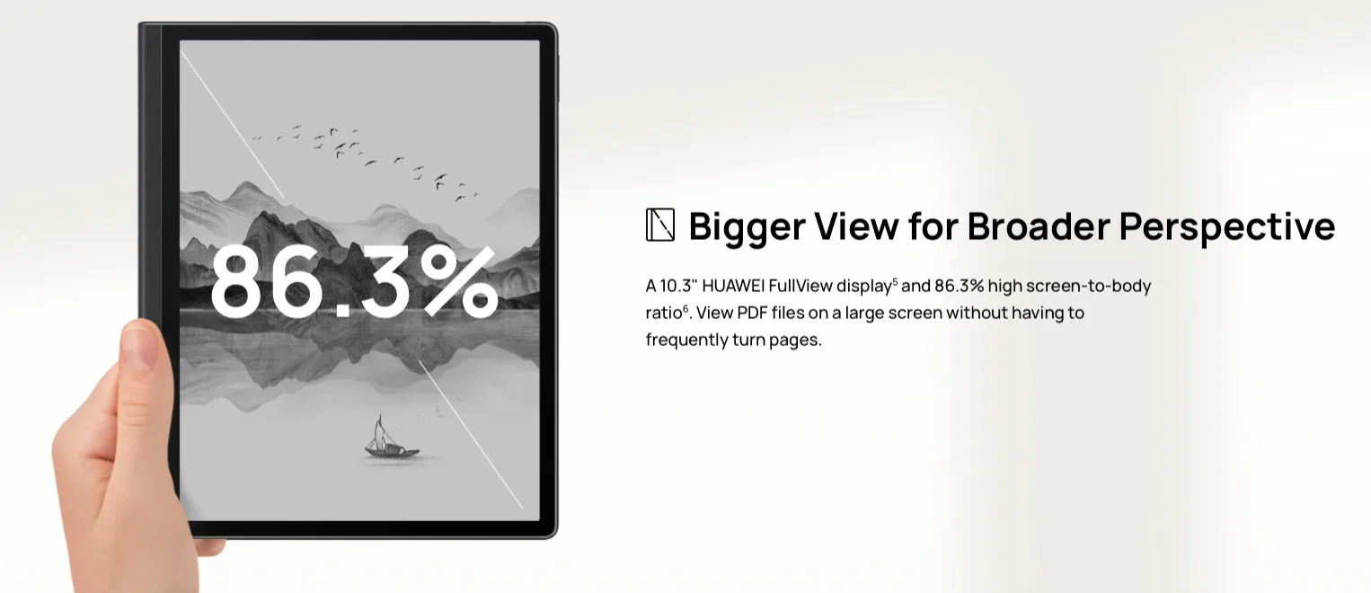 huawei matepad paper tablet e-ink reader display