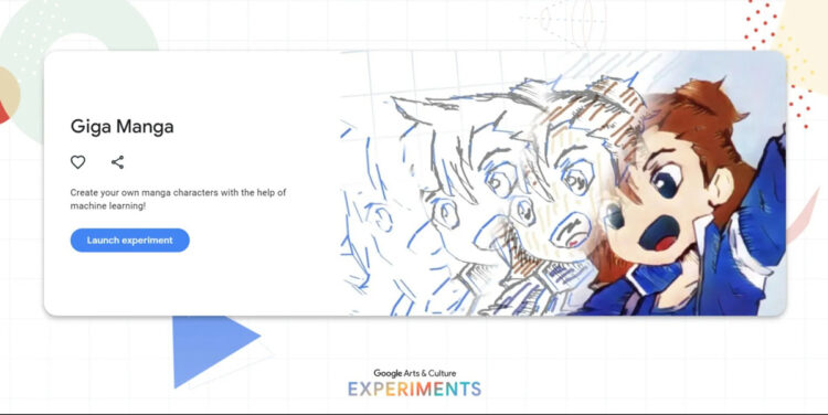 Google Giga Manga AI web app