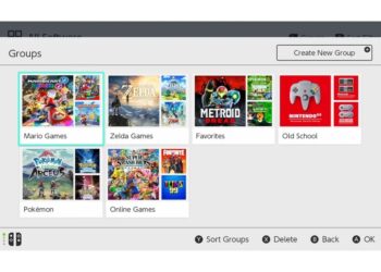 Nintendo Switch update groups