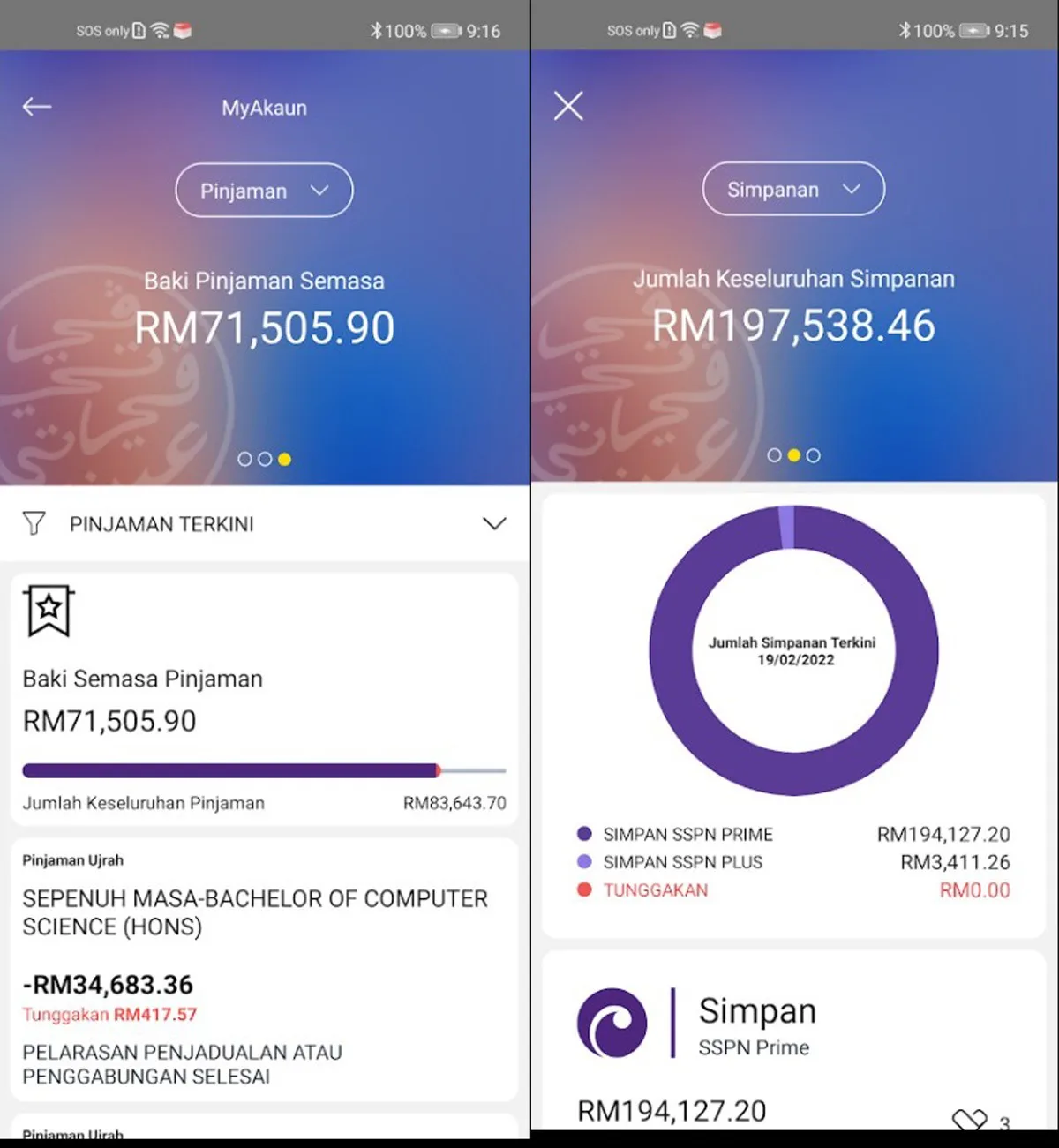 PTPTN myPTPTN mobile app services