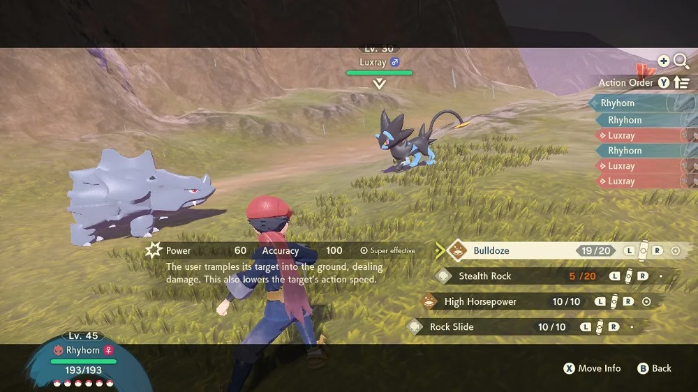 Pokemon Legends Arceus actual battle