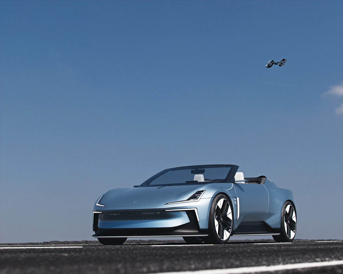 The Polestar O2 Concept Is A Coupe EV With An Integrated Aerial Drone - 57