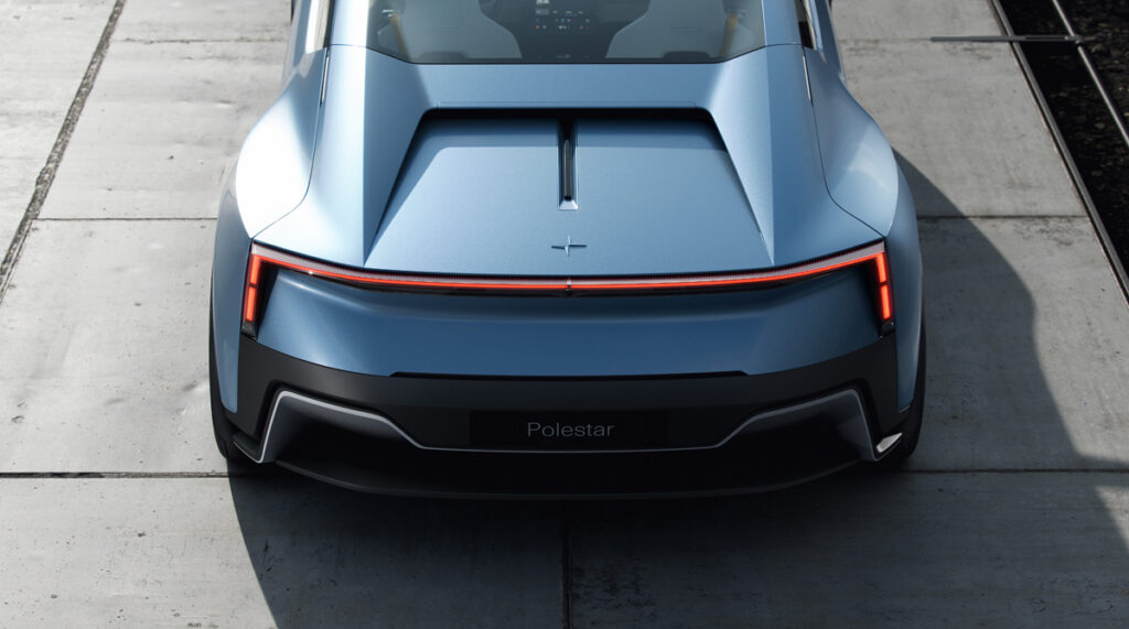Polestar O2 Concept EV coupe convertible drone