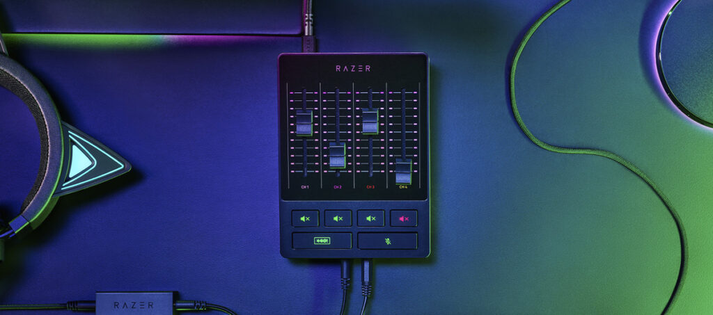 Razer Seiren BT Audio Mixer Key Light Chroma Live Streaming Gear