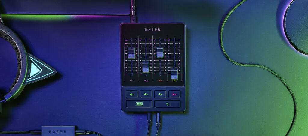 Razer Seiren BT Audio Mixer Key Light Chroma Live Streaming Gear