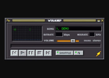Winamp classic skin interface NFT auction OpenSea
