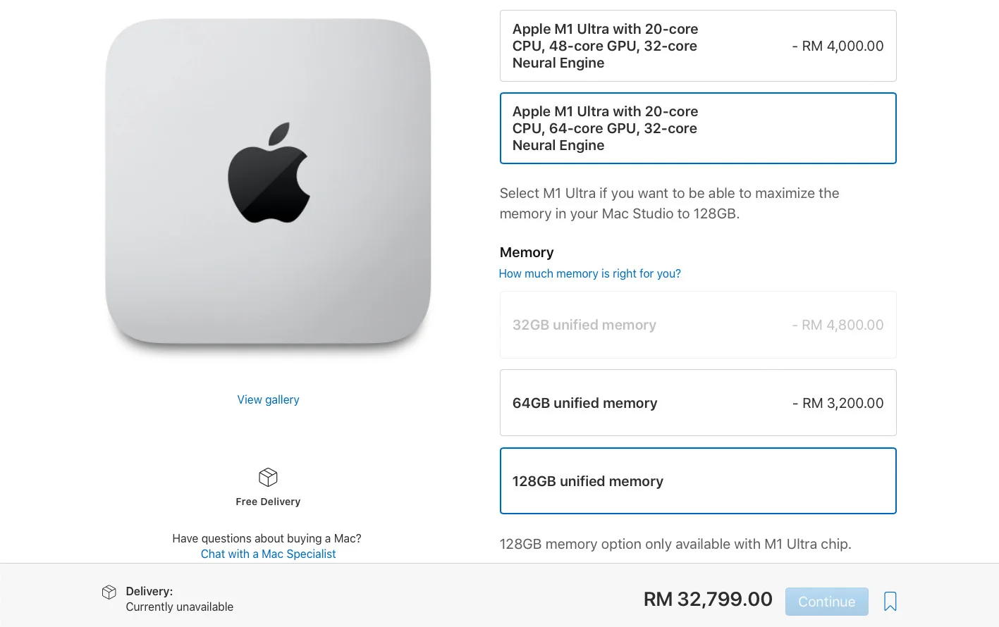 apple mac studio m1 ultra malaysian price