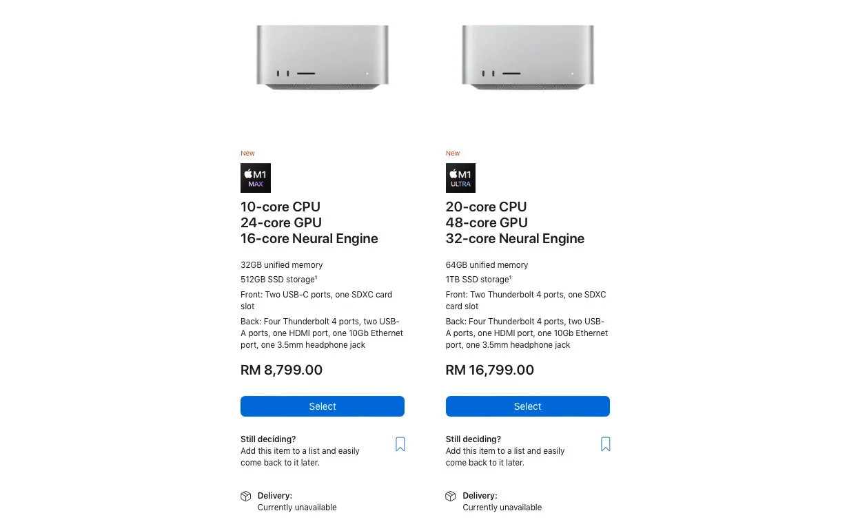 apple mac studio malaysian price