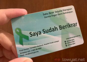 malaysia organ donation card