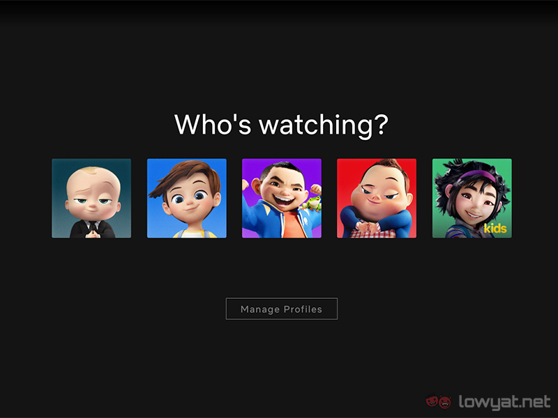 netflix profiles