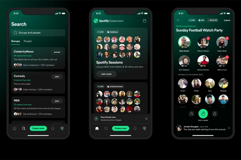 spotify greenroom live audio