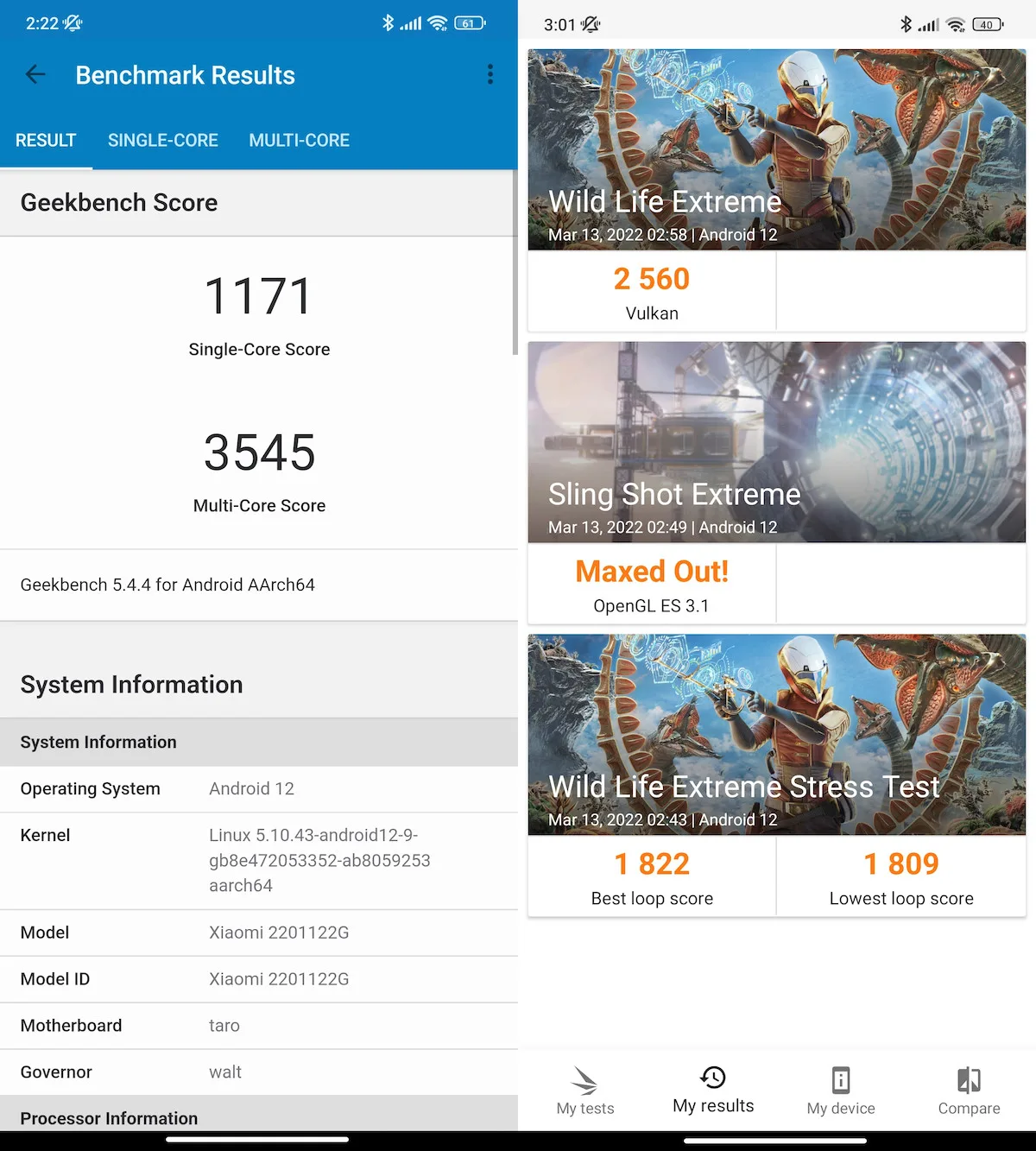 xiaomi 12 pro benchmarks