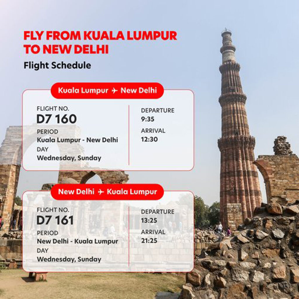 AirAsia X international kuala lumpur incheon new delhi india south korea