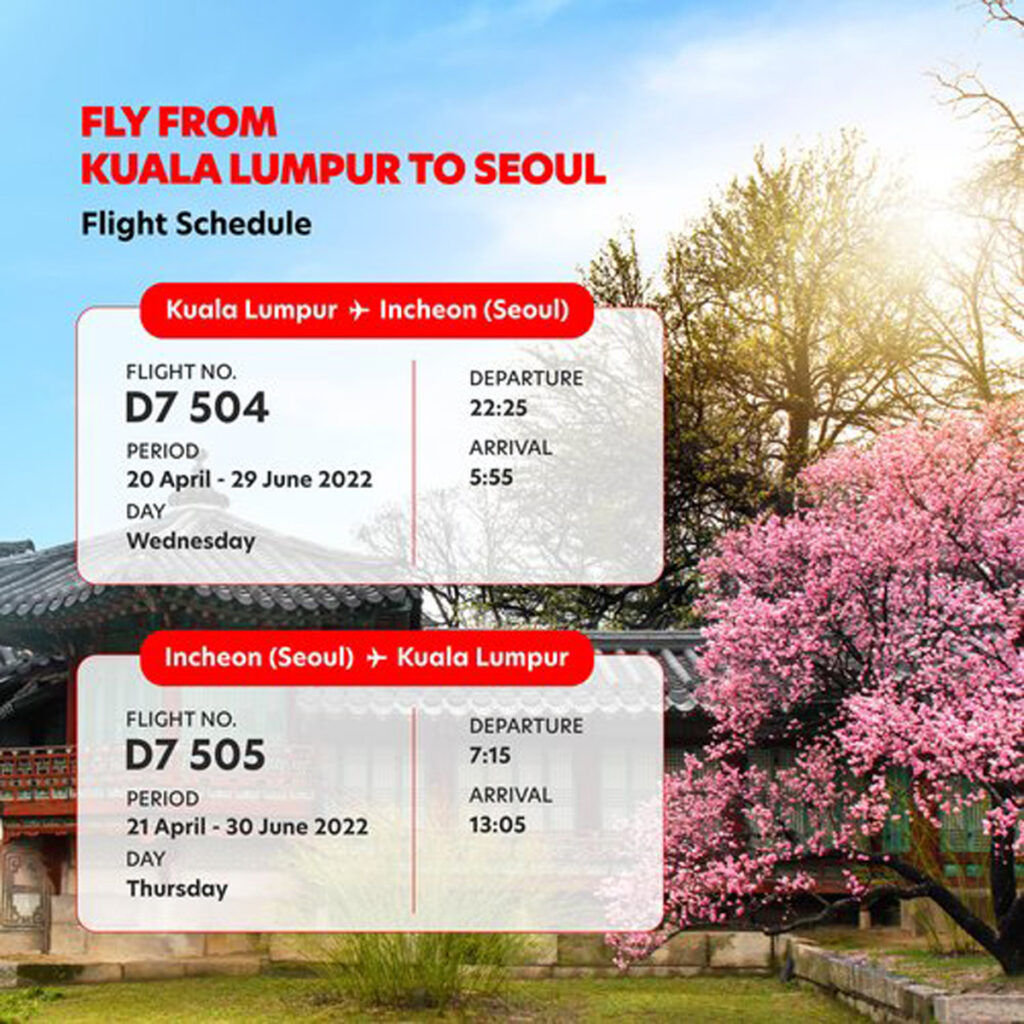 AirAsia X international kuala lumpur incheon new delhi india south korea