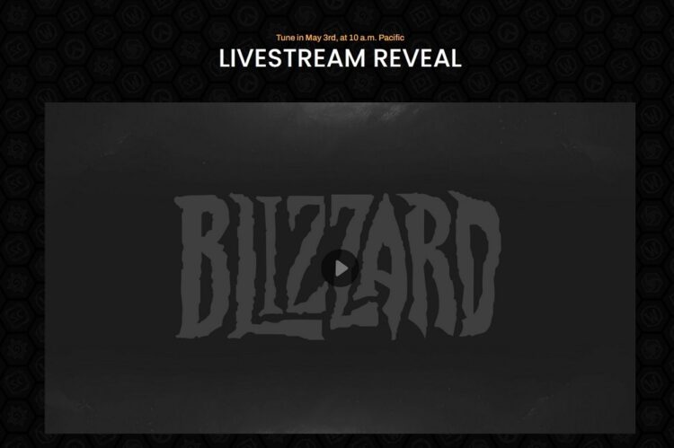Blizzard Warcraft livestream reveal