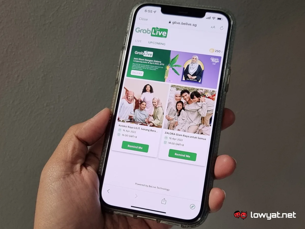 Grab GrabLive Live Selling Platform