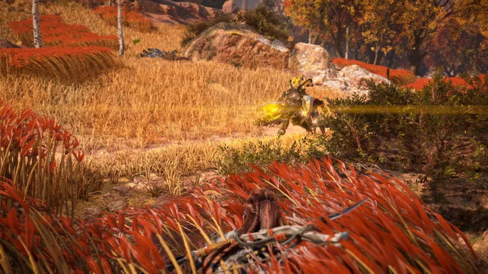 Horizon Forbidden West grass