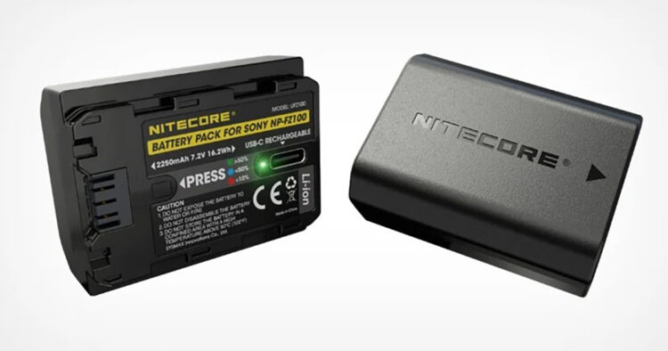 Nitecore UFZ100 battery USB-C Sony Alpha