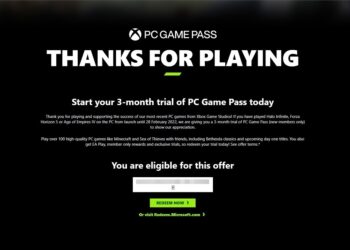 PC Game Pass eligible key blurred