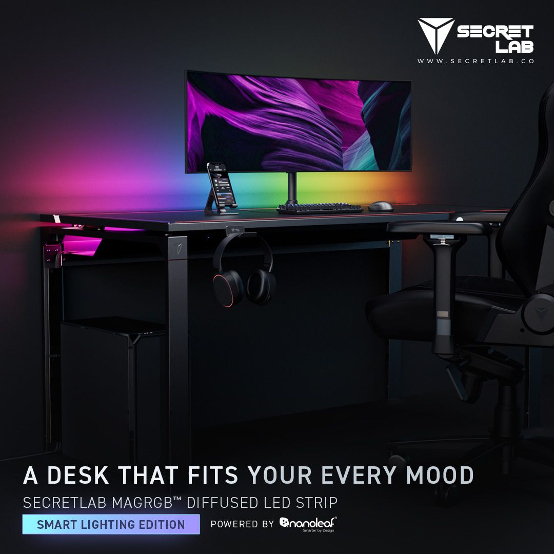 Secretlab's Magnus Desk gets new accessories, including a Nanoleaf RGB  strip 