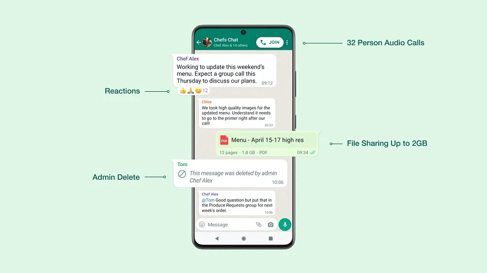 WhatsApp Communities other updates