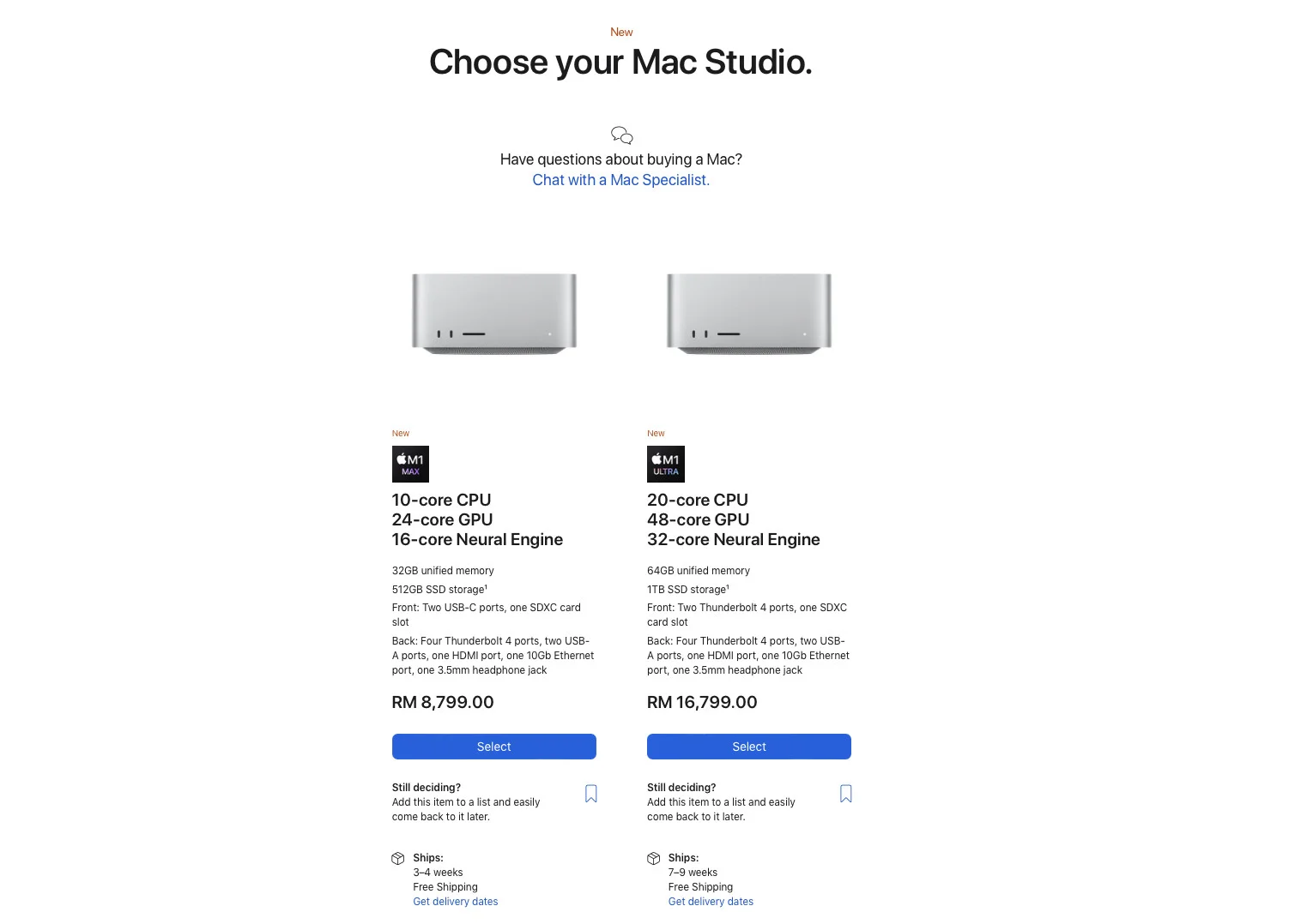 apple mac studio malaysia price