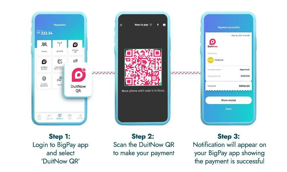 bigpay duitnow qr