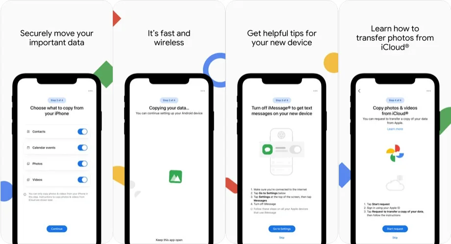 google switch to android ios