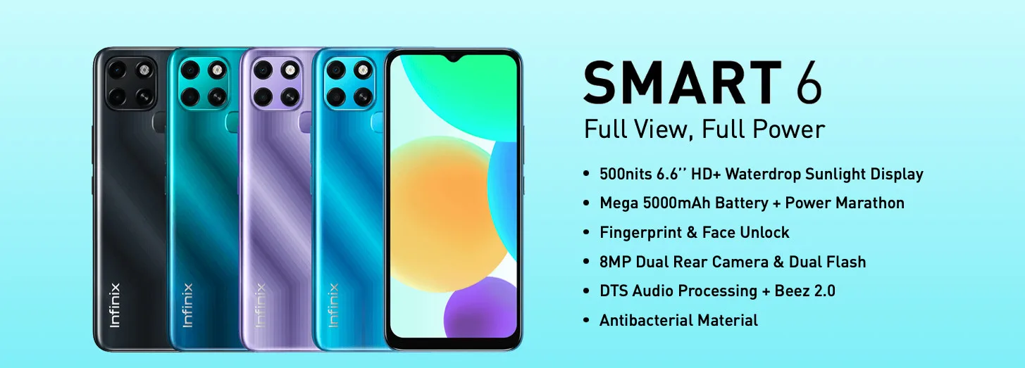 infinix smart 6 smartphone