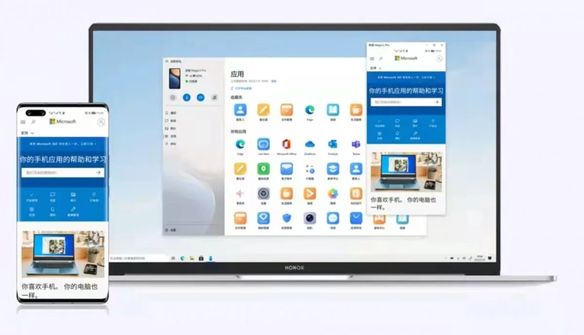 microsoft your phone link app windows update honor