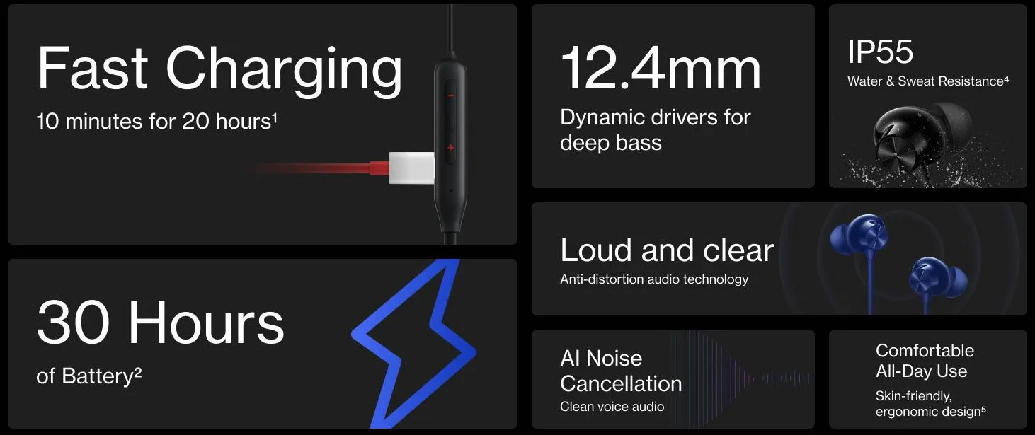 oneplus bullets wireless z2 earbuds specs
