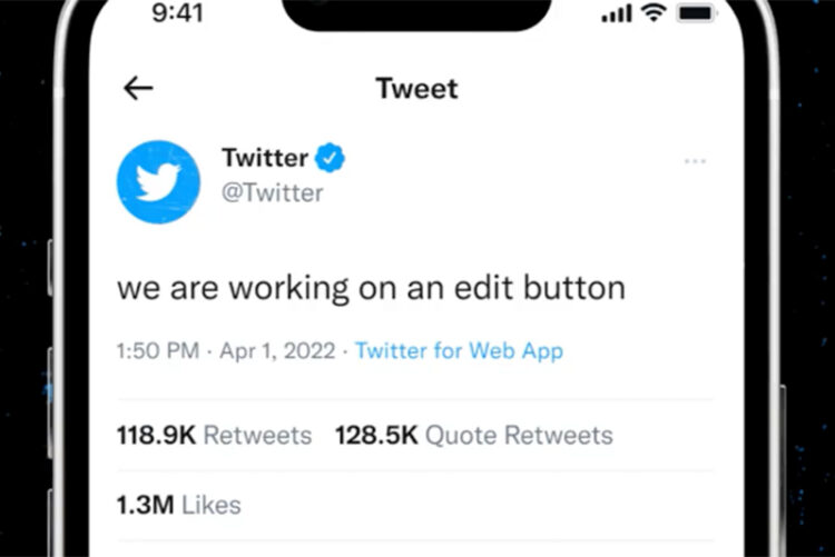 twitter edit button feature