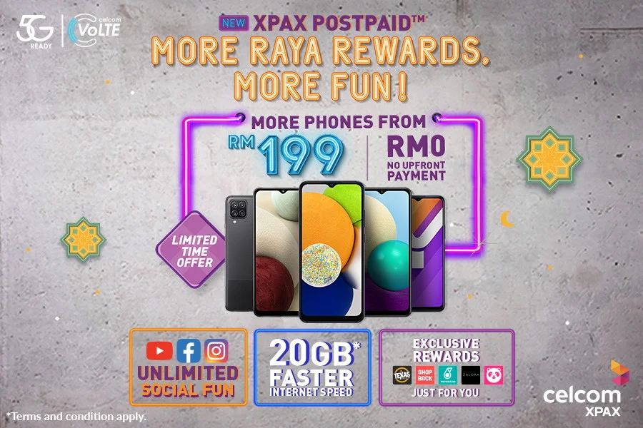 Celcom XPAX Postpaid Raya