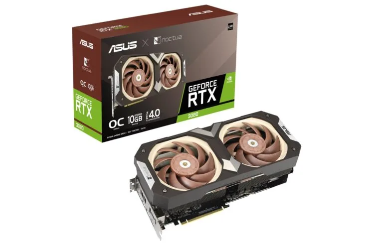 The Asus-Noctua RTX 3080. (Image source: ASUS.)