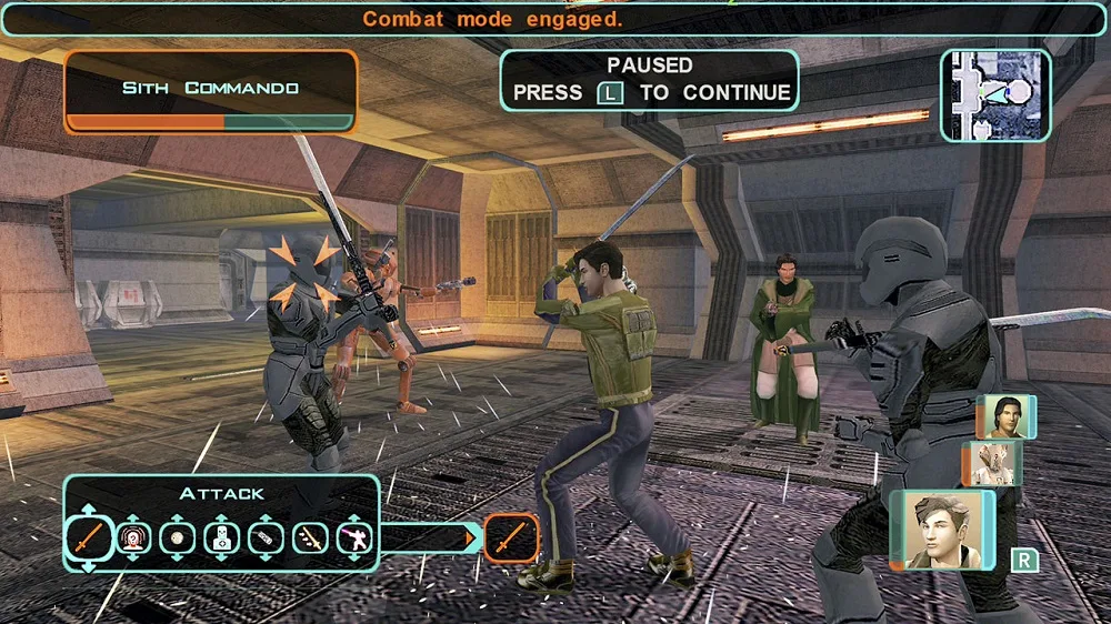 Knights of the Old Replublic II Switch screenshot