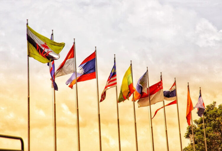 asean flags