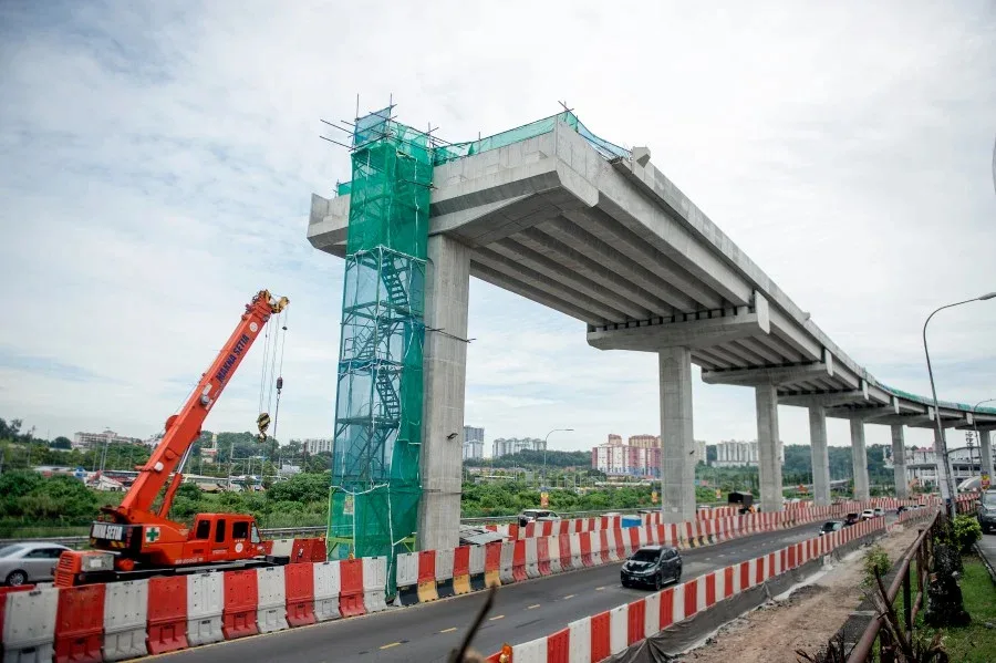 highway lrt contruction klang valley