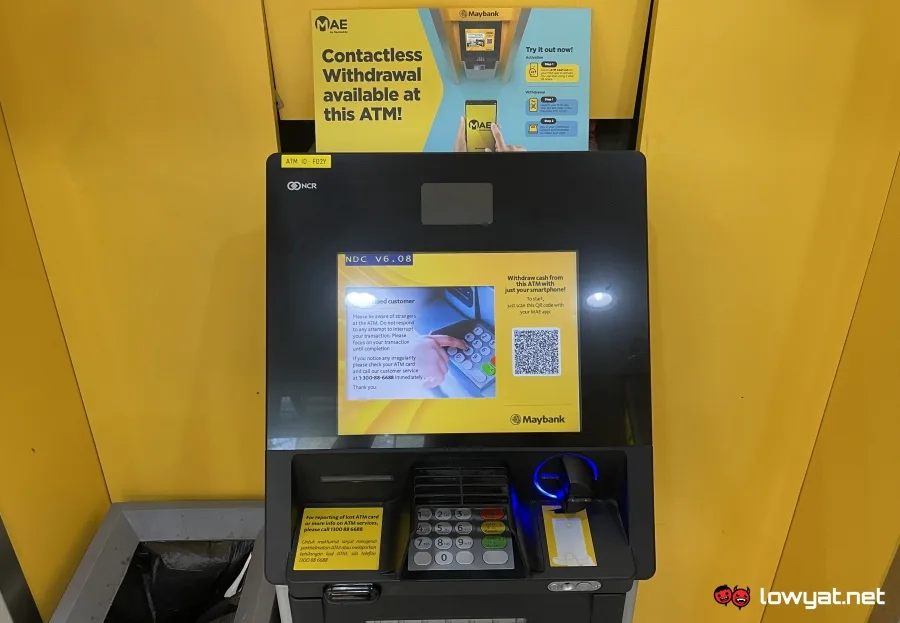 Maybank MAE Cardless Withdrawal
