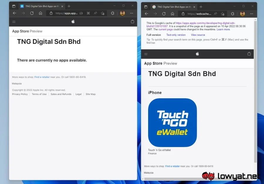 TNG Digital App Store Profile 7 May 2022