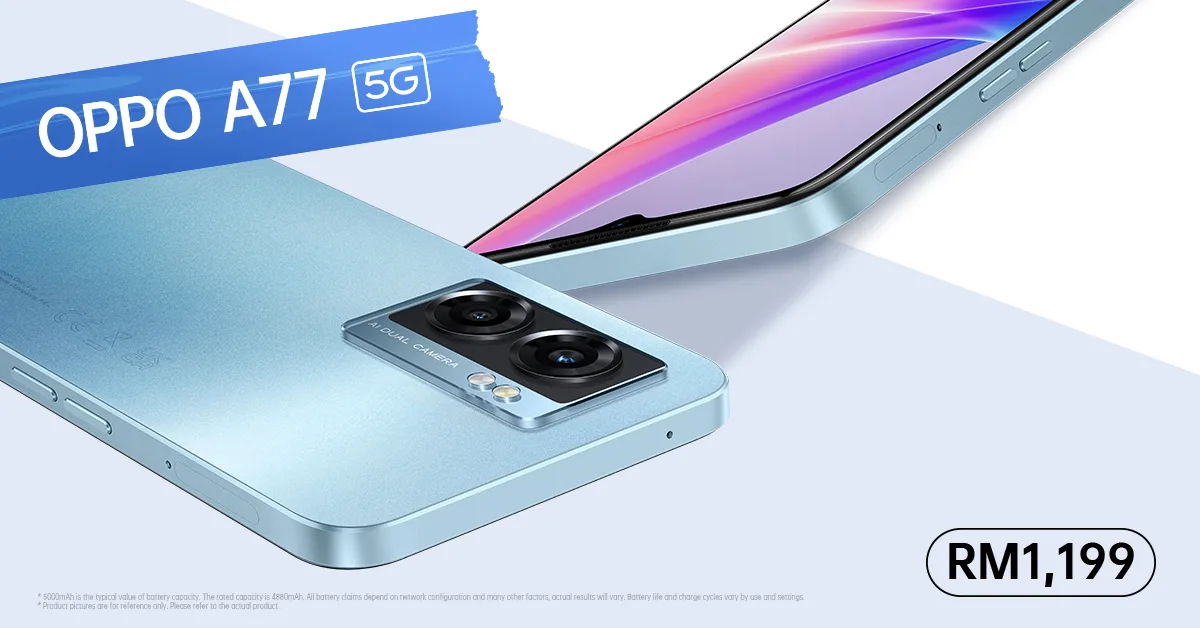 OPPO A77 5G Launch Malaysia price