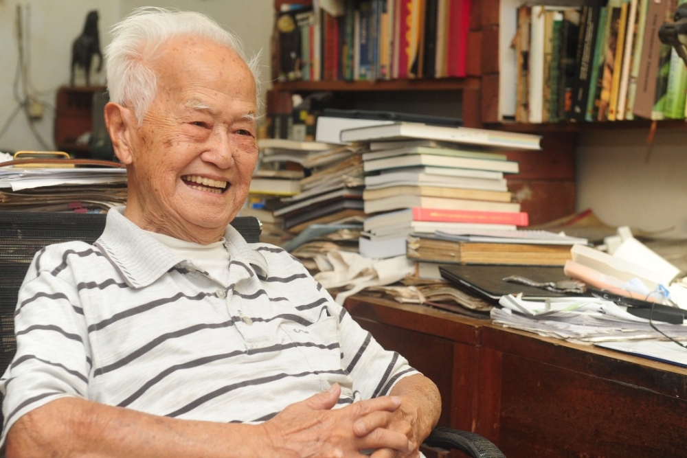 Dr. Lim Boo Liat in his study room