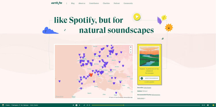 Earth.fm Natural Soundscapes From Around The World Streaming
