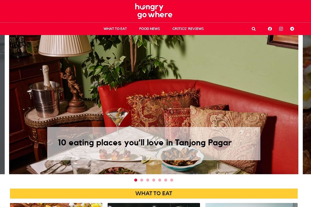 HungryGoWhere SG website
