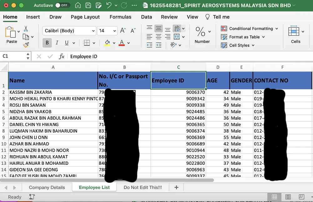 MITI PIKAS leak spreadsheet