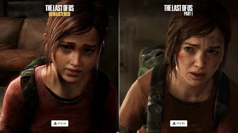 The Last of Us remake comparison Ellie