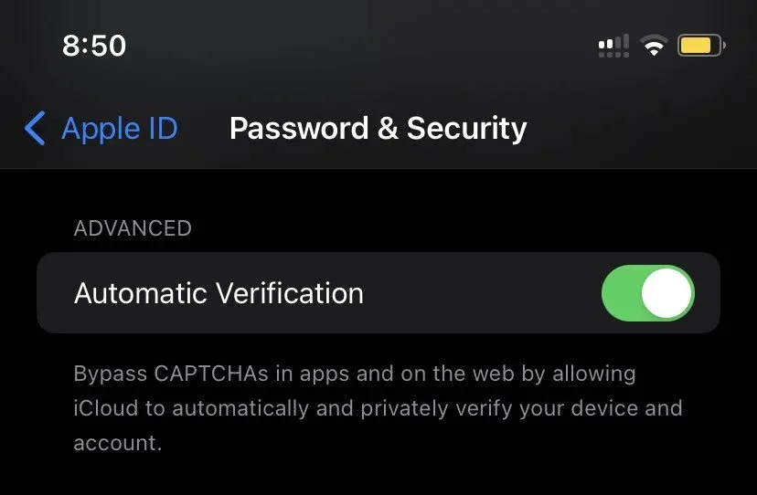 apple automatic verification captchas private access tokens