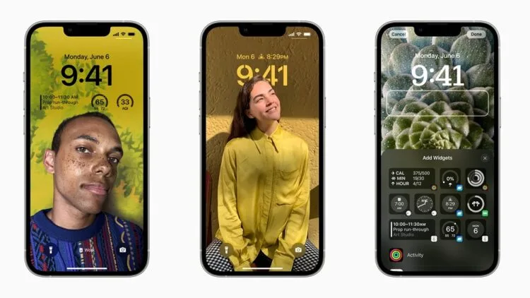 iOS 16 lock screen combined